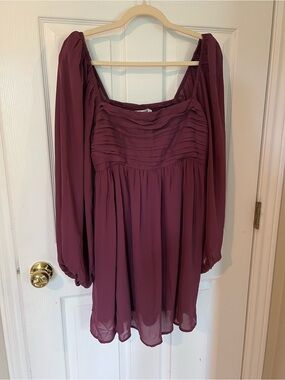 Abercrombie & Fitch Emerson Dress in Plum